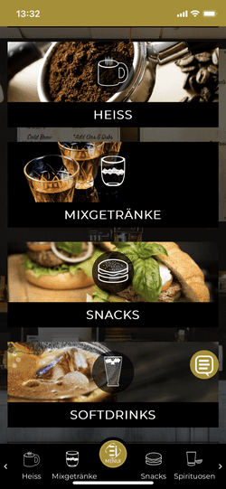 Digitized menu card